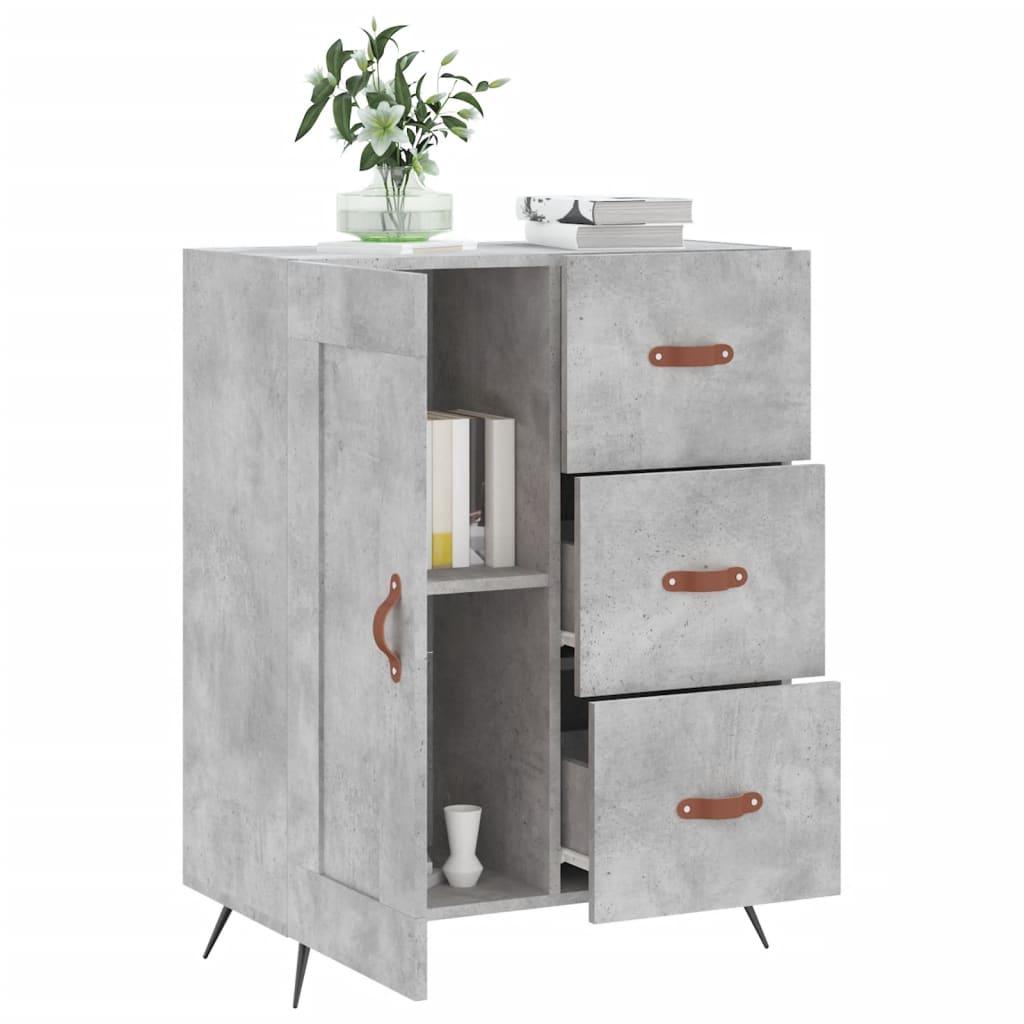 Sideboard Concrete Grey 69.5x34x90 cm Engineered Wood