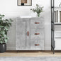 Sideboard Concrete Grey 69.5x34x90 cm Engineered Wood