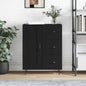 Sideboard Black 69.5x34x90 cm Engineered Wood