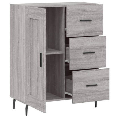 Sideboard Grey Sonoma 69.5x34x90 cm Engineered Wood