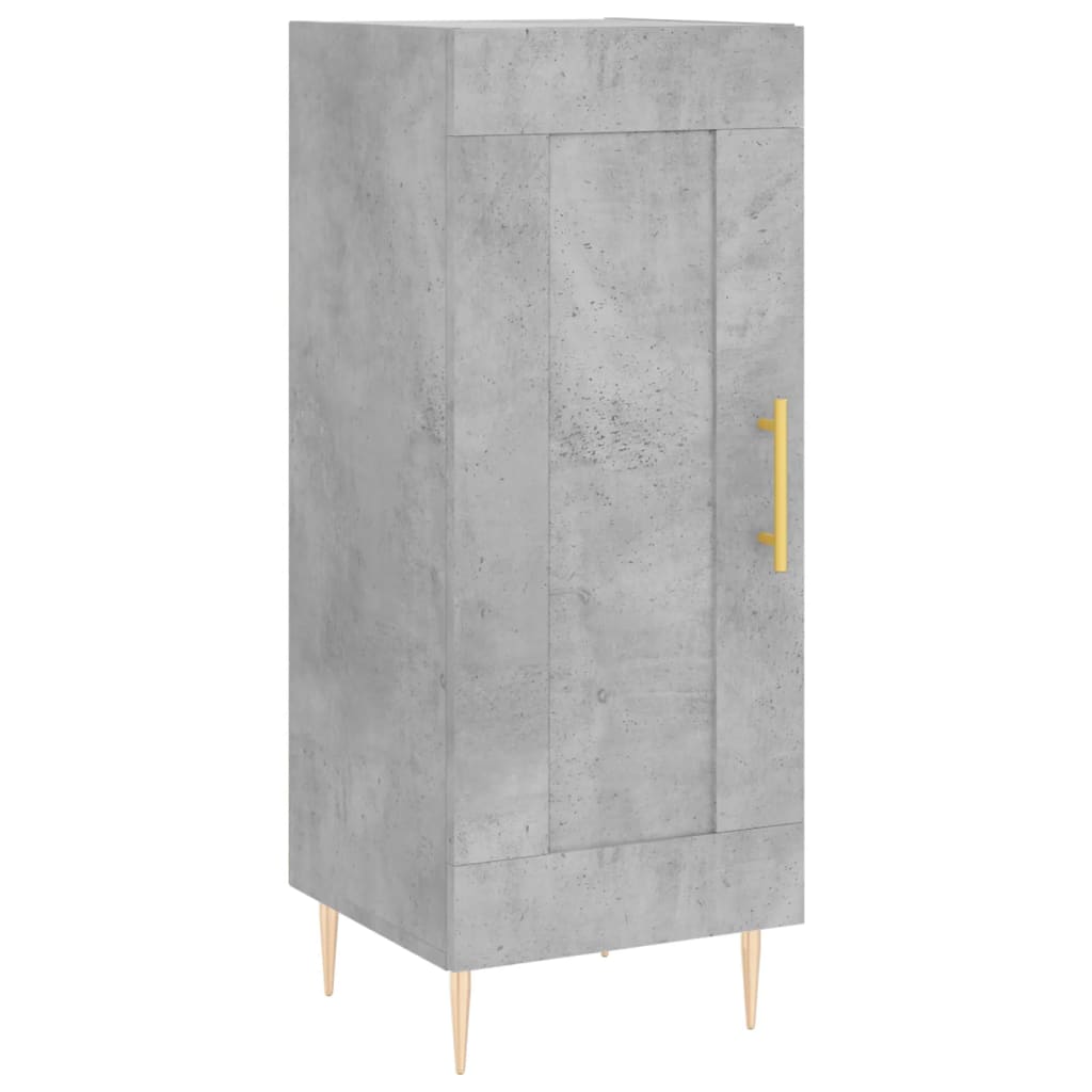 Sideboard Concrete Grey 34.5x34x90 cm Engineered Wood