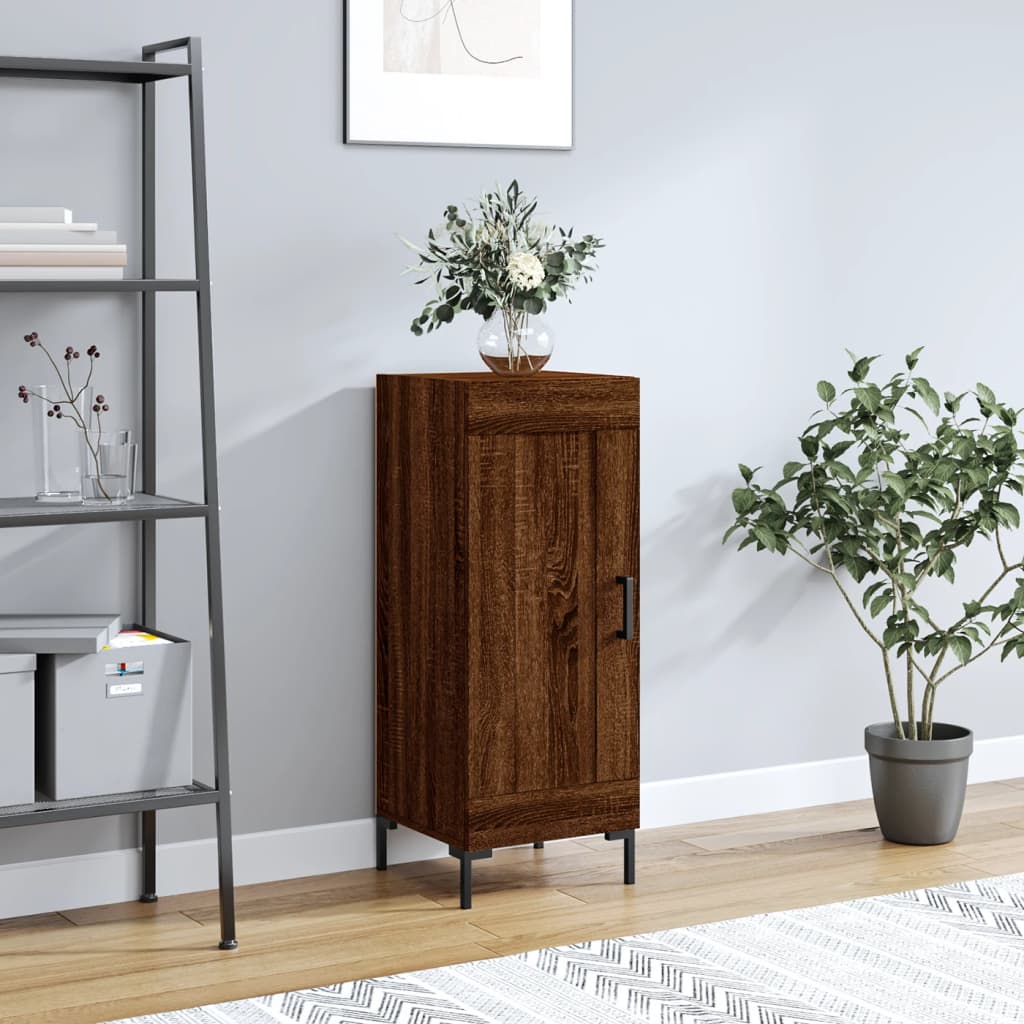 Sideboard Brown Oak 34.5x34x90 cm Engineered Wood