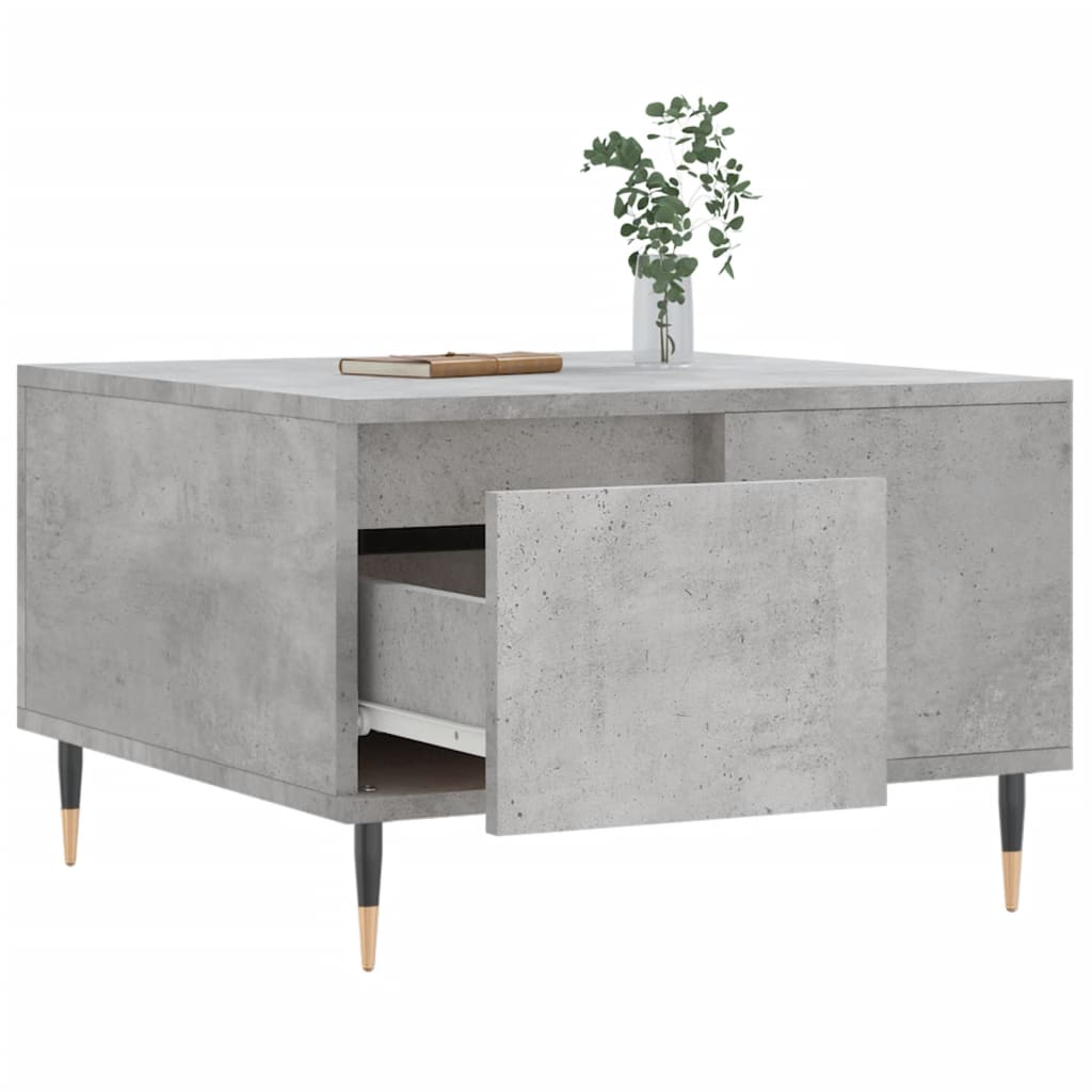 Coffee Table Concrete Grey 55x55x36.5 cm Engineered Wood