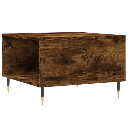 Coffee Table Smoked Oak 55x55x36.5 cm Engineered Wood