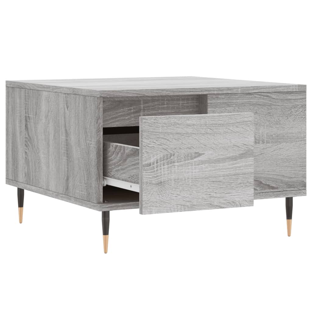 Coffee Table Grey Sonoma 55x55x36.5 cm Engineered Wood