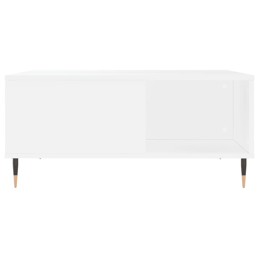 Coffee Table White 80x80x36.5 cm Engineered Wood