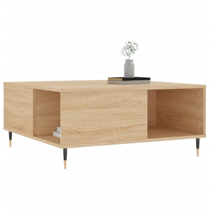 Coffee Table Sonoma Oak 80x80x36.5 cm Engineered Wood