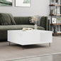 Coffee Table White 80x80x36.5 cm Engineered Wood