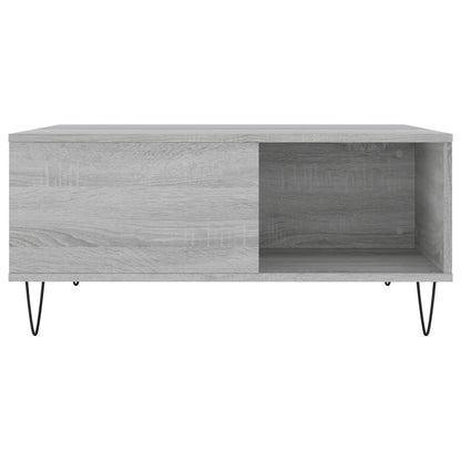 Coffee Table Grey Sonoma 80x80x36.5 cm Engineered Wood