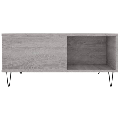 Coffee Table Grey Sonoma 80x80x36.5 cm Engineered Wood