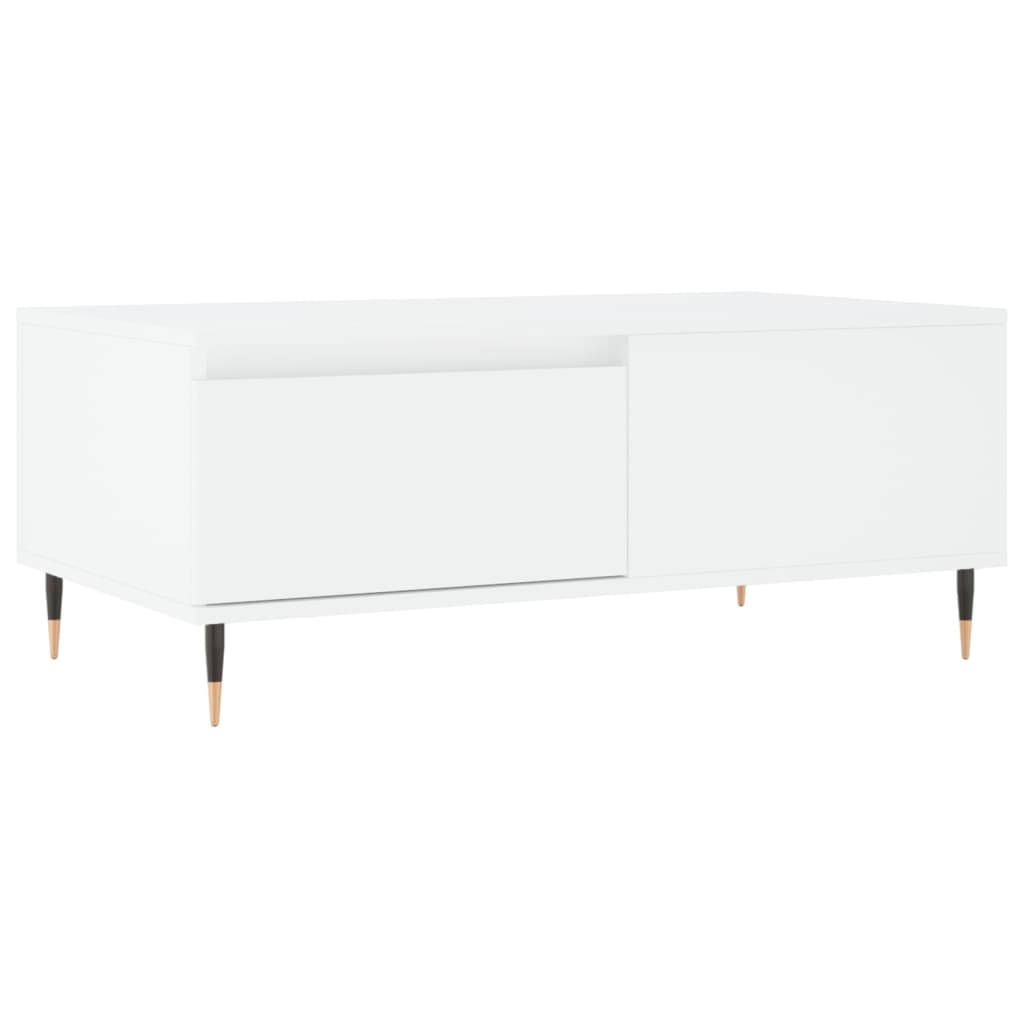 Coffee Table White 90x50x36.5 cm Engineered Wood