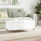 Coffee Table High Gloss White 90x50x36.5 cm Engineered Wood