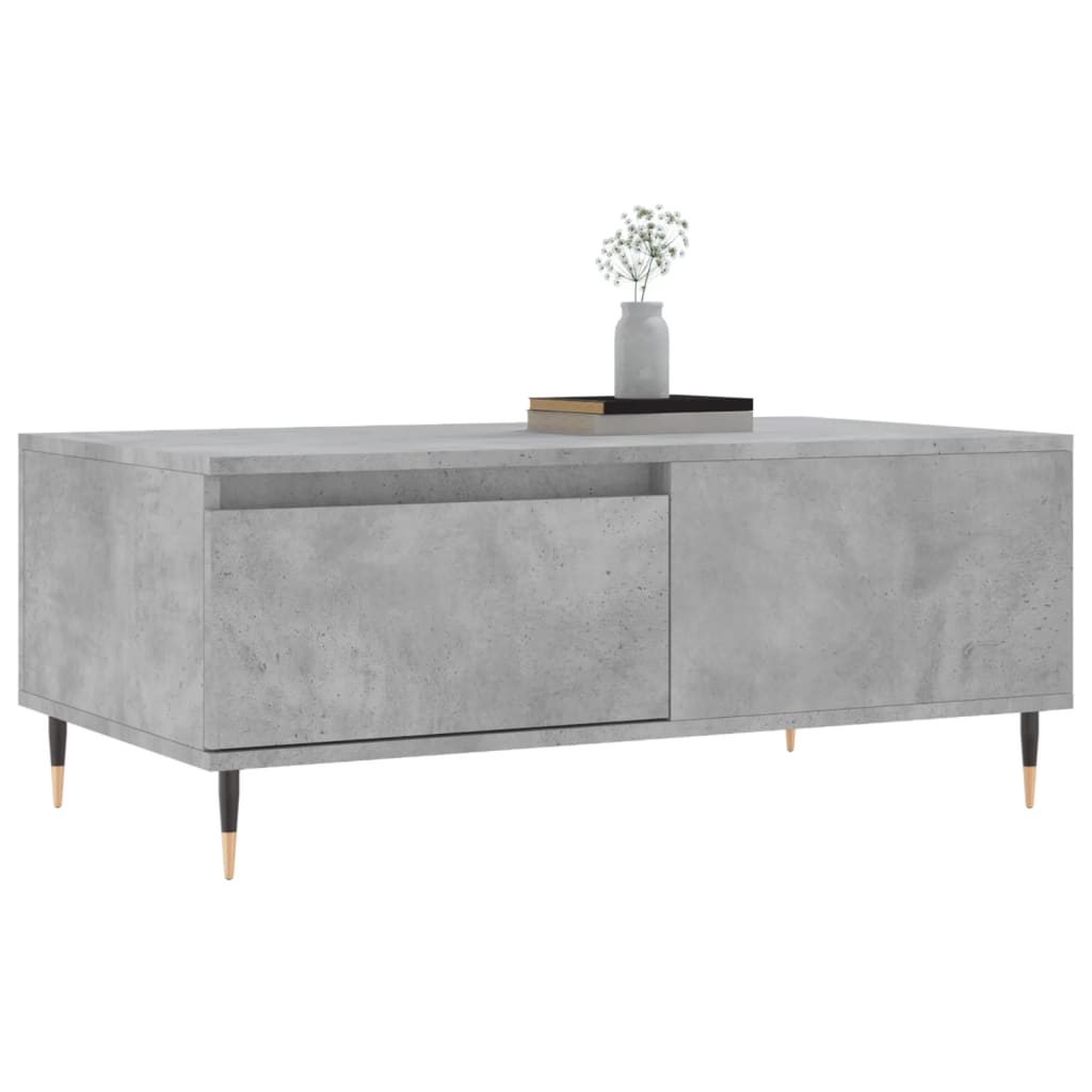 Coffee Table Concrete Grey 90x50x36.5 cm Engineered Wood