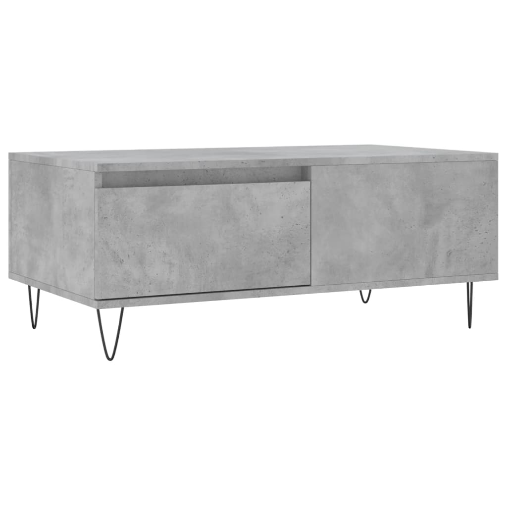 Coffee Table Concrete Grey 90x50x36.5 cm Engineered Wood