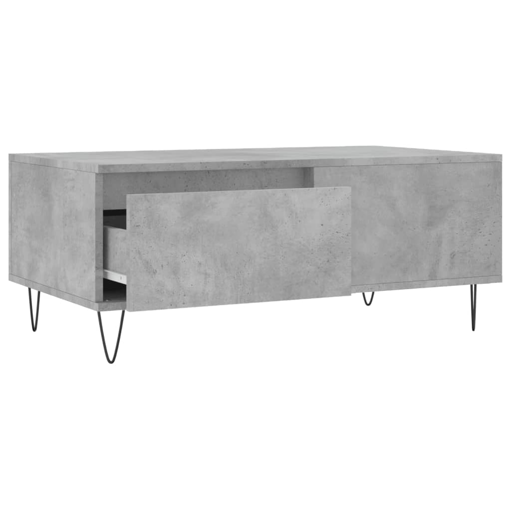 Coffee Table Concrete Grey 90x50x36.5 cm Engineered Wood