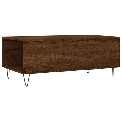 Coffee Table Brown Oak 90x50x36.5 cm Engineered Wood