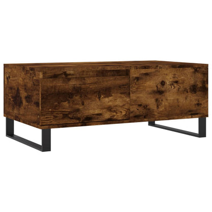 Coffee Table Smoked Oak 90x50x36.5 cm Engineered Wood