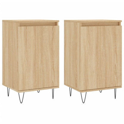 Sideboards 2 pcs Sonoma Oak 40x35x70 cm Engineered Wood