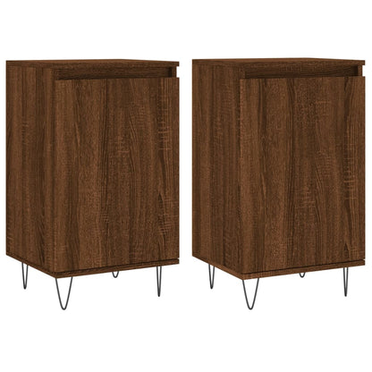 Sideboards 2 pcs Brown Oak 40x35x70 cm Engineered Wood