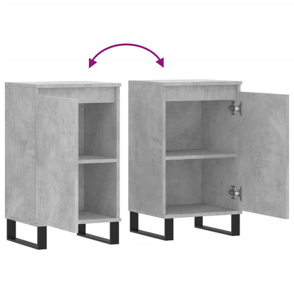 Sideboards 2 pcs Concrete Grey 40x35x70 cm Engineered Wood