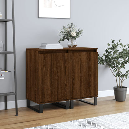 Sideboards 2 pcs Brown Oak 40x35x70 cm Engineered Wood