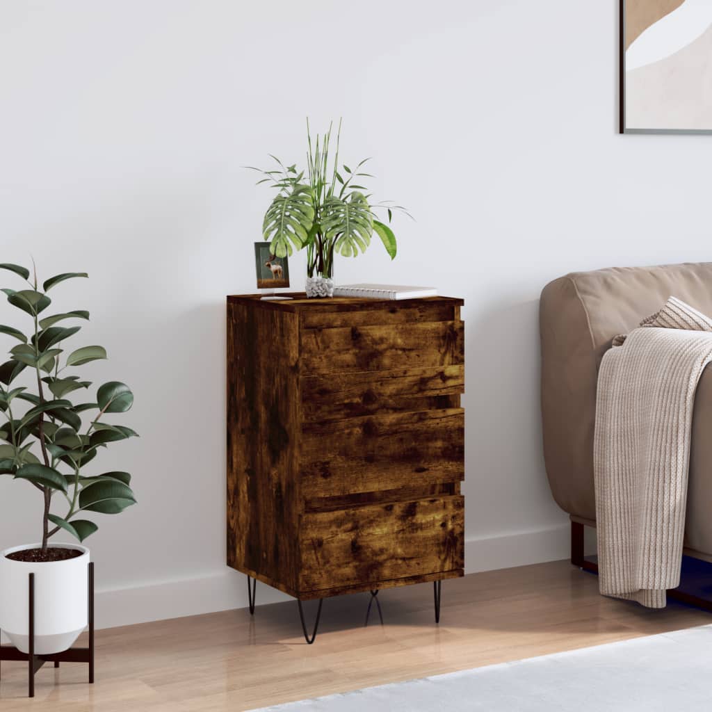 Sideboard Smoked Oak 40x35x70 cm Engineered Wood