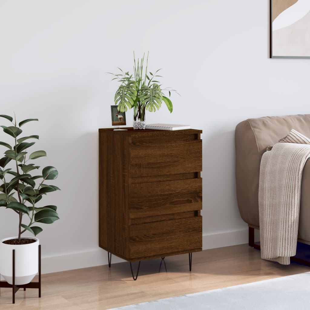 Sideboard Brown Oak 40x35x70 cm Engineered Wood