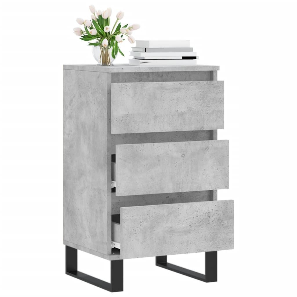 Sideboard Concrete Grey 40x35x70 cm Engineered Wood