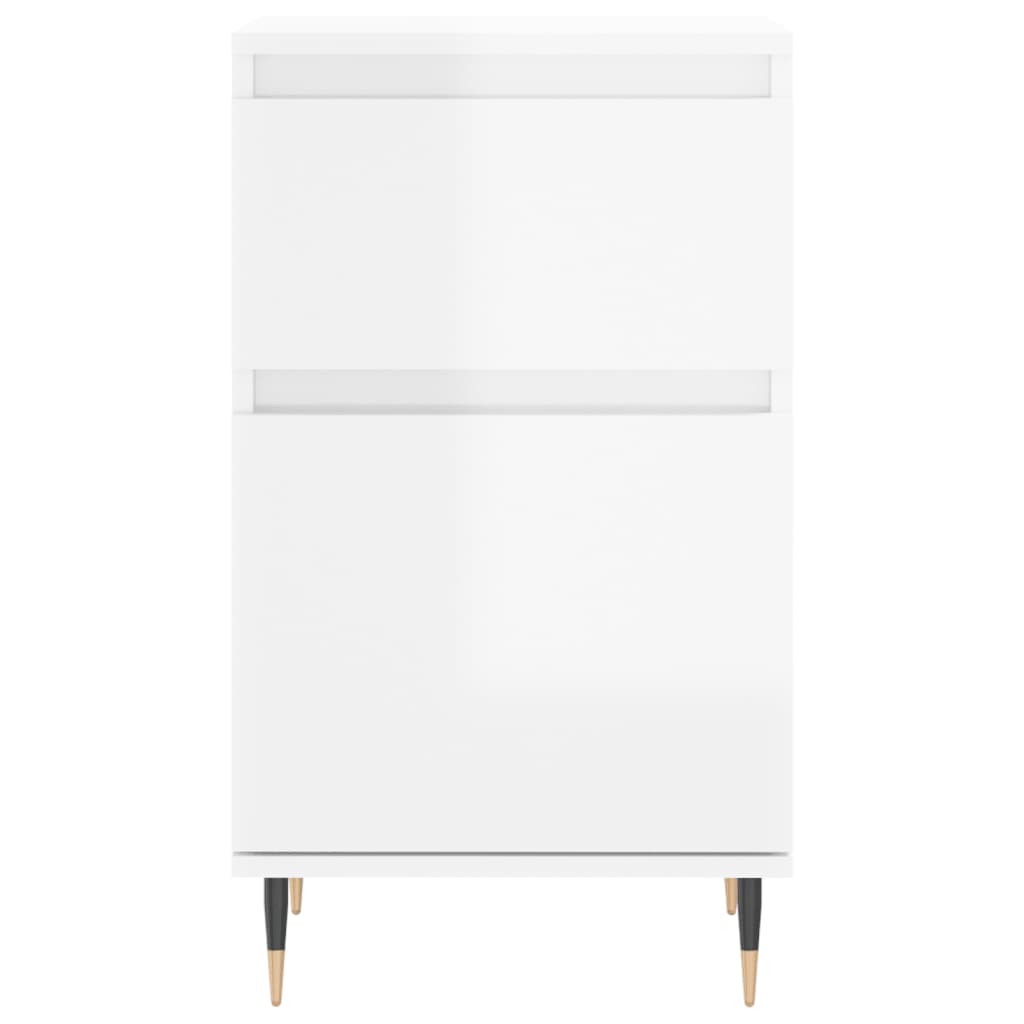 Sideboards 2 pcs High Gloss White 40x35x70 cm Engineered Wood