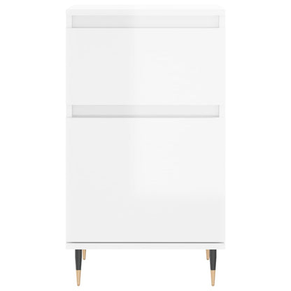 Sideboards 2 pcs High Gloss White 40x35x70 cm Engineered Wood