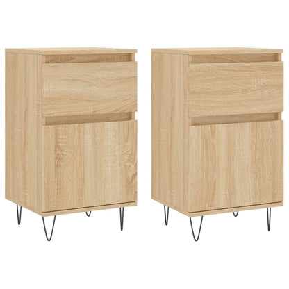 Sideboards 2 pcs Sonoma Oak 40x35x70 cm Engineered Wood