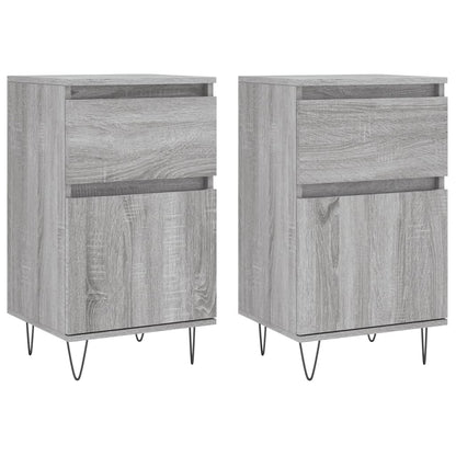 Sideboards 2 pcs Grey Sonoma 40x35x70 cm Engineered Wood