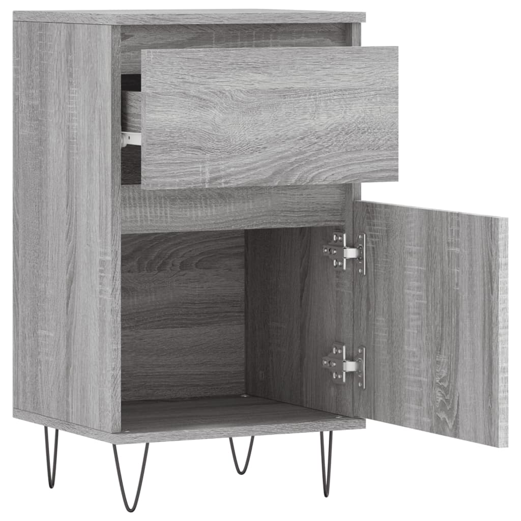 Sideboards 2 pcs Grey Sonoma 40x35x70 cm Engineered Wood