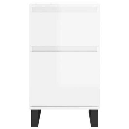 Sideboards 2 pcs High Gloss White 40x35x70 cm Engineered Wood