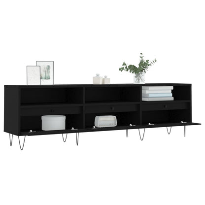 TV Cabinet Black 150x30x44.5 cm Engineered Wood