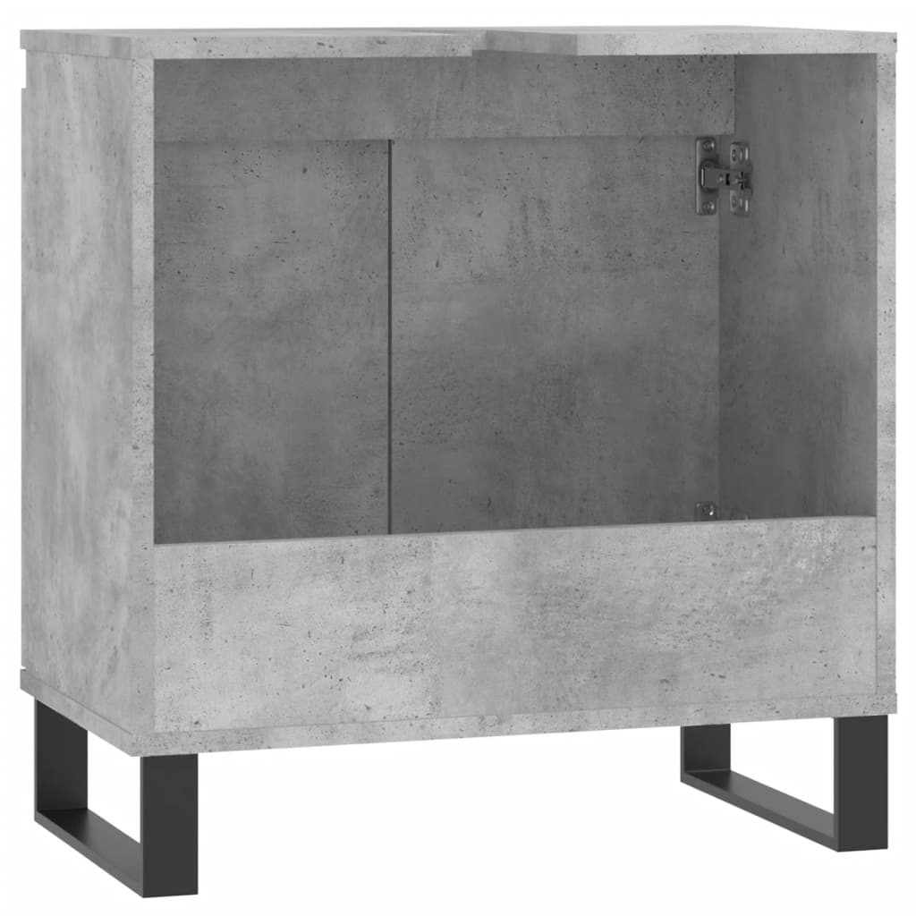 Bathroom Cabinet Concrete Grey 58x33x60 cm Engineered Wood