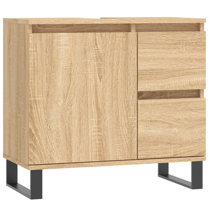 Bathroom Cabinet Sonoma Oak 65x33x60 cm Engineered Wood