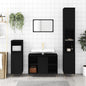 Bathroom Cabinet Black 80x33x60 cm Engineered Wood