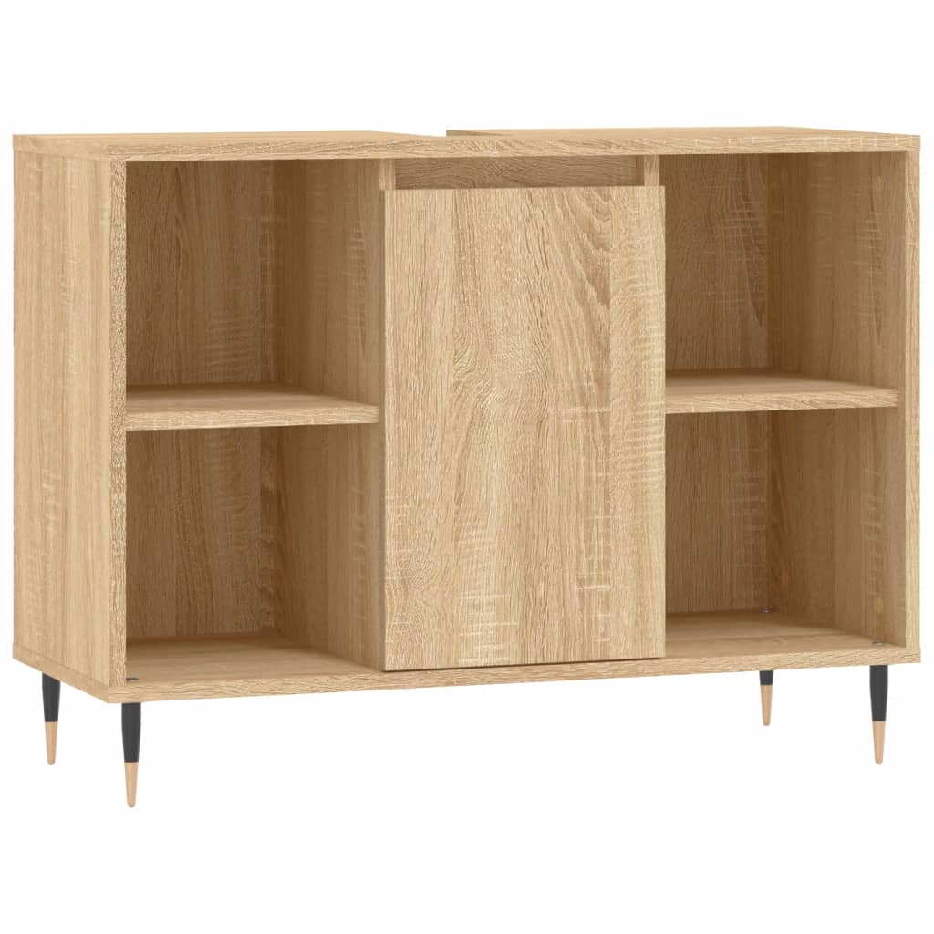 Bathroom Cabinet Sonoma Oak 80x33x60 cm Engineered Wood