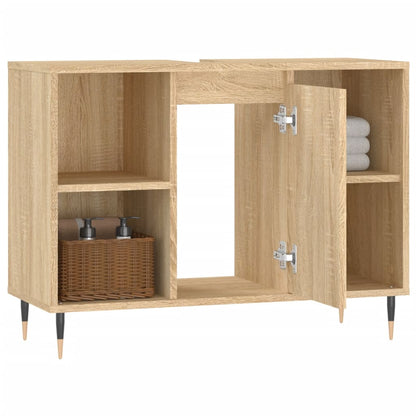 Bathroom Cabinet Sonoma Oak 80x33x60 cm Engineered Wood