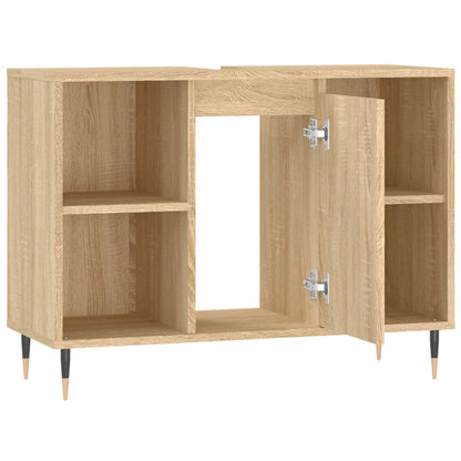 Bathroom Cabinet Sonoma Oak 80x33x60 cm Engineered Wood