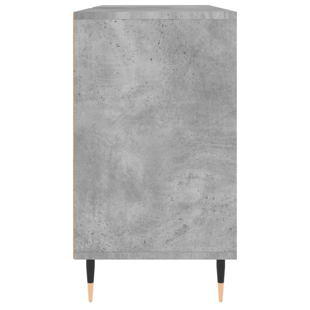 Bathroom Cabinet Concrete Grey 80x33x60 cm Engineered Wood