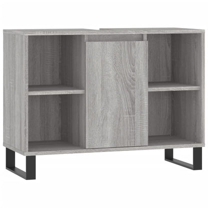 Bathroom Cabinet Grey Sonoma 80x33x60 cm Engineered Wood