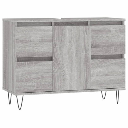 Bathroom Cabinet Grey Sonoma 80x33x60 cm Engineered Wood