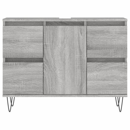 Bathroom Cabinet Grey Sonoma 80x33x60 cm Engineered Wood