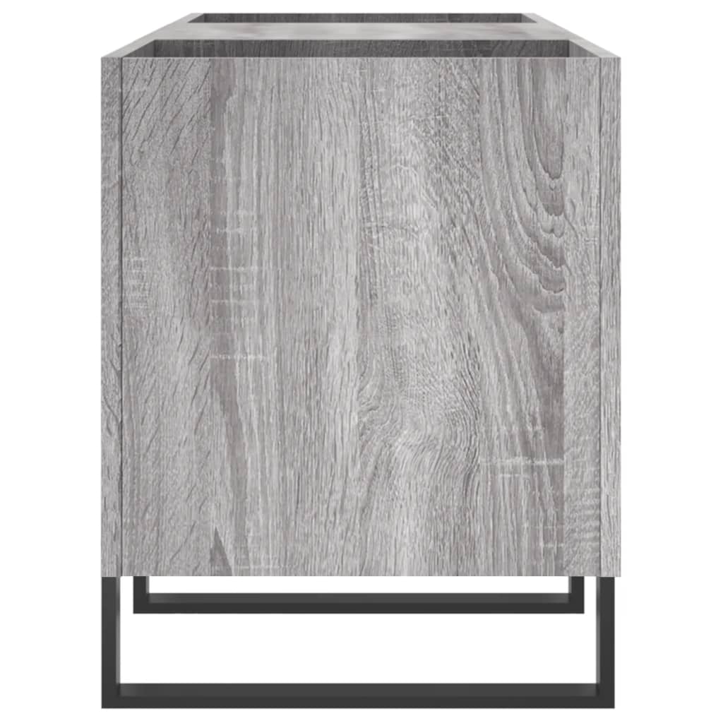 Record Cabinet Grey Sonoma 121x38x48 cm Engineered Wood