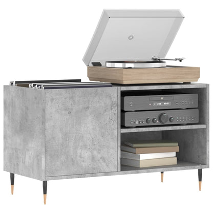 Record Cabinet Concrete Grey 85x38x48 cm Engineered Wood