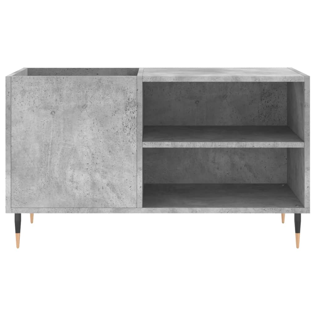 Record Cabinet Concrete Grey 85x38x48 cm Engineered Wood