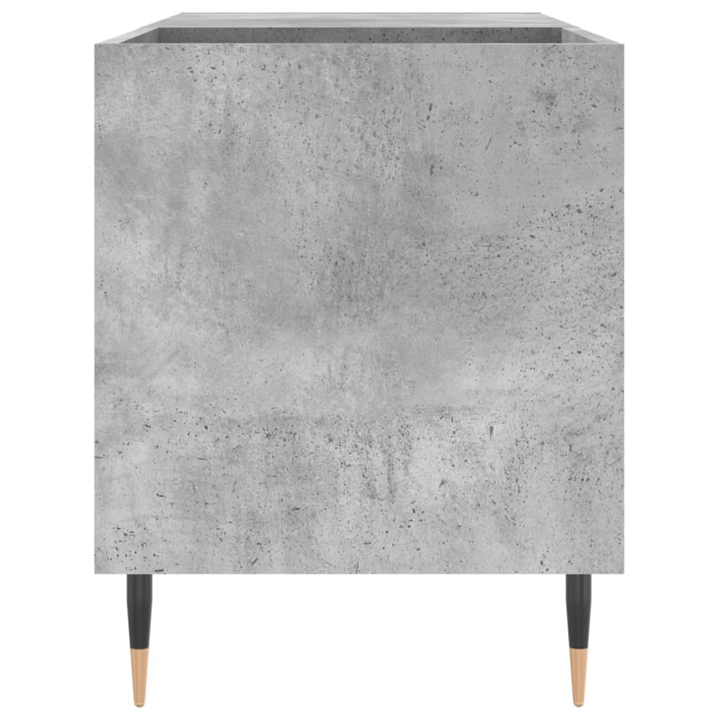 Record Cabinet Concrete Grey 85x38x48 cm Engineered Wood