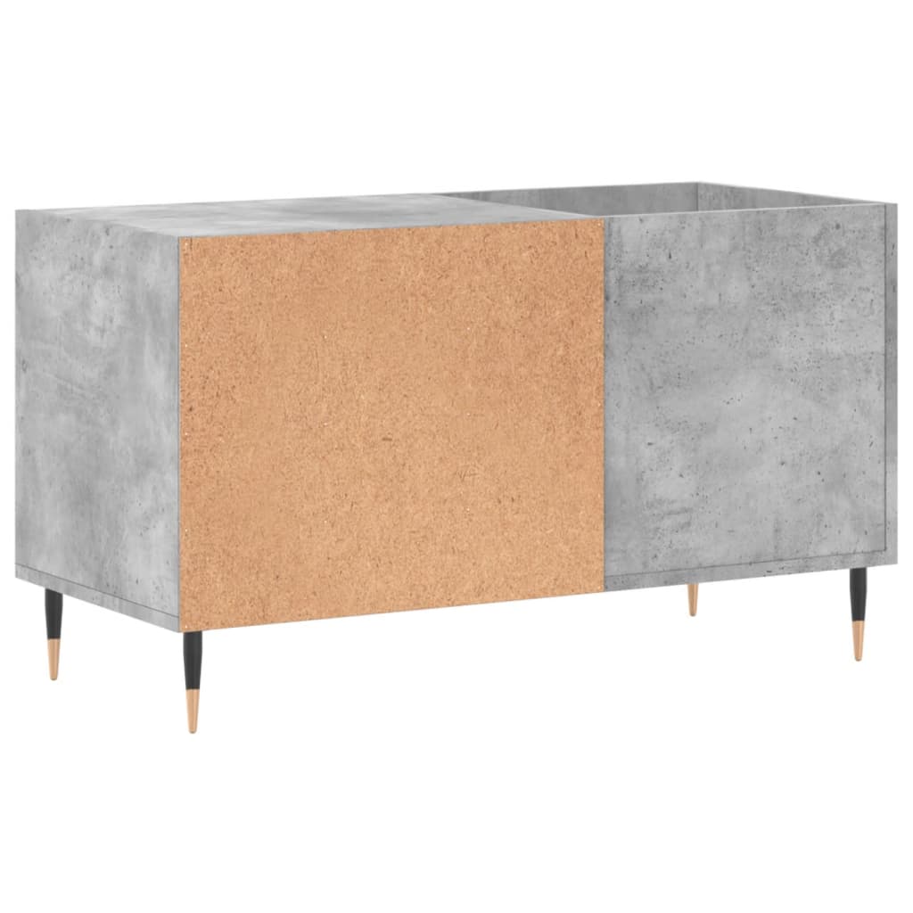 Record Cabinet Concrete Grey 85x38x48 cm Engineered Wood